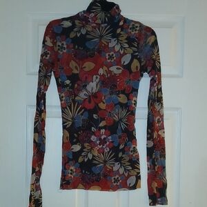 Floral Long Sleeve Top in Multicolor